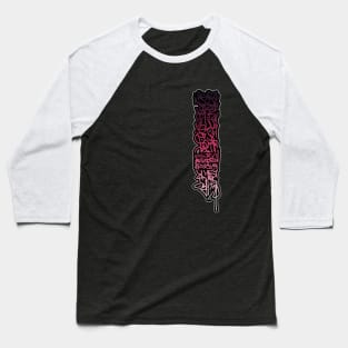 Graffiti Gradient Tag / Calligraphy Letter Baseball T-Shirt